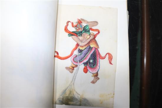 An album of Chinese gouache miniatures